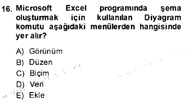 Bilgisayar 1 2013-2014 Ara Sınav - 16. soru