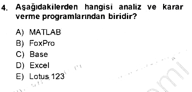 Bilgisayar 1 2014-2015 Ara Sınav - 4. soru