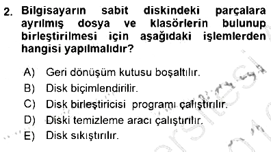 Bilgisayar 1 2015-2016 Dönem Sonu Sınavı - 2. soru
