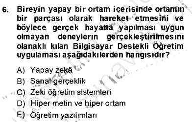 Bilgisayar 2 2013-2014 Dönem Sonu Sınavı - 6. soru