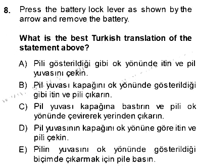 Çeviri (İng/Türk) 2013-2014 Ara Sınav - 8. soru