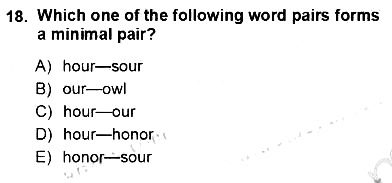 Dilbilim 1 2012-2013 Ara Sınav - 18. soru
