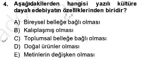 Güzel Sanatlar 2014-2015 Ara Sınav - 4. soru
