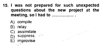 İleri Okuma Ve Yazma Becerileri 1 2012-2013 Ara Sınav - 15. soru