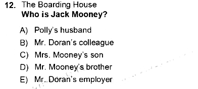 İngiliz/Amerikan Edebiyatı 1 2012-2013 Ara Sınav - 12. soru