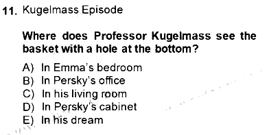 İngiliz/Amerikan Edebiyatı 1 2014-2015 Ara Sınav - 11. soru