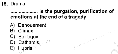İngiliz/Amerikan Edebiyatı 2 2012-2013 Ara Sınav - 18. soru