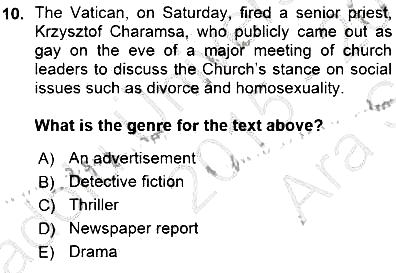 Okuma Ve Dinleme Öğretimi 2015-2016 Ara Sınav - 10. soru