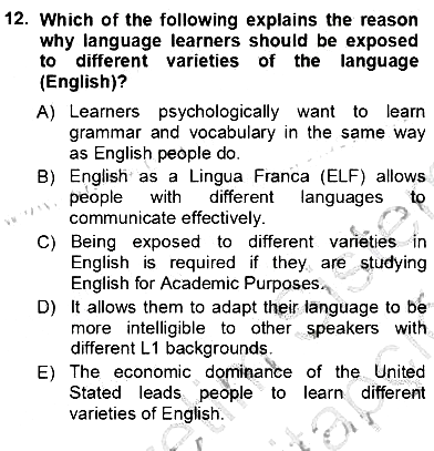Özel Öğretim Yöntemleri 2012-2013 Ara Sınav - 12. soru