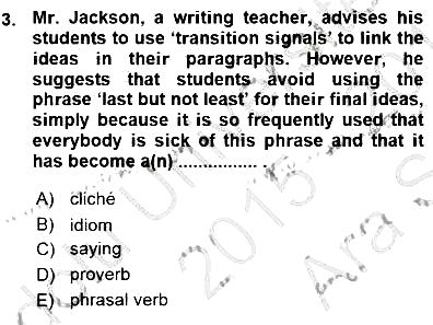 Özel Öğretim Yöntemleri 2015-2016 Ara Sınav - 3. soru