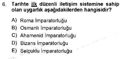Toplum ve İletişim 2012-2013 Ara Sınav - 6. soru