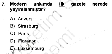 Toplum ve İletişim 2014-2015 Ara Sınav - 7. soru