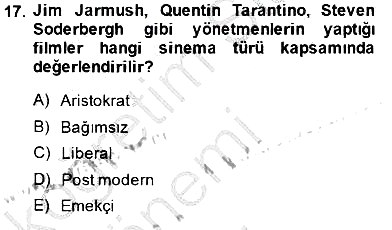 Toplum ve İletişim 2014-2015 Ara Sınav - 17. soru