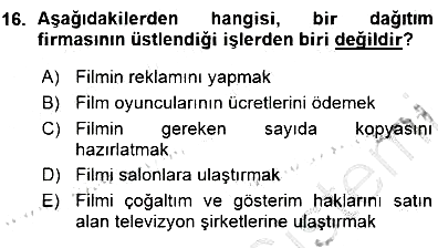 Toplum ve İletişim 2015-2016 Ara Sınav - 16. soru