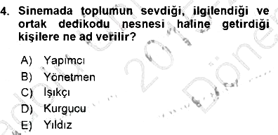 Toplum ve İletişim 2015-2016 Dönem Sonu Sınavı - 4. soru