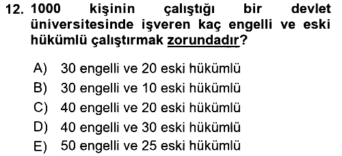 Çalışma İlişkileri 2017-2018 Ara Sınav - 12. soru