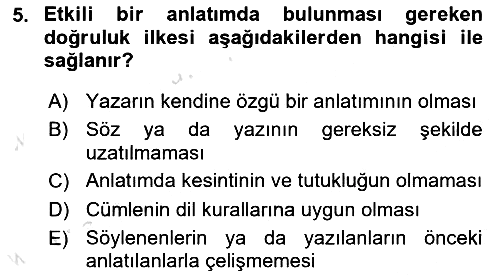 Çalışma Hayatında Bilişim, Belge Yönetimi 2024-2025 Dönem Sonu Sınavı - 5. soru