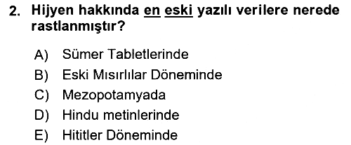 İş Hijyeni ve Ergonomi 2024-2025 Ara Sınav - 2. soru