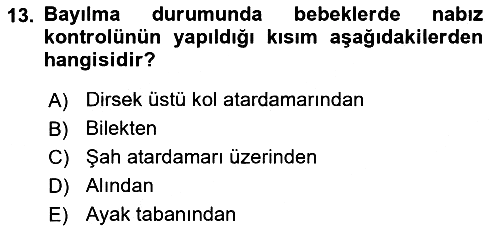 Kimya ve Biyoloji Sektörlerinde İş Sağlığı ve Güvenliği 2021-2022 Yaz Okulu Sınavı - 13. soru