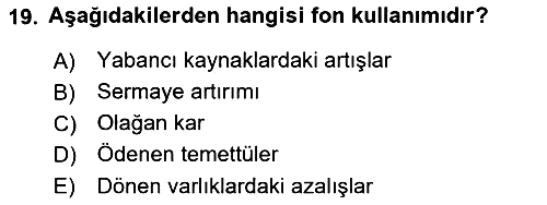 Dönemsonu İşlemleri 2021-2022 Dönem Sonu Sınavı - 19. soru