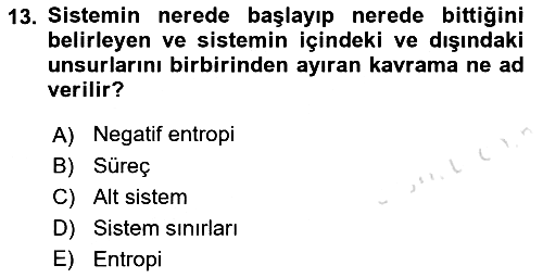 İşletme Yönetimi 2021-2022 Ara Sınav - 13. soru