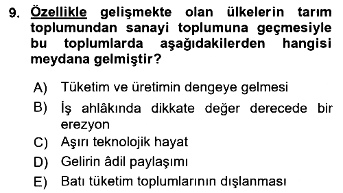 İşletmelerde Sosyal Sorumluluk Ve Etik 2022-2023 Ara Sınav - 9. soru