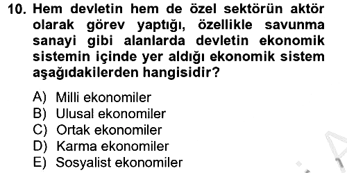 Küresel Pazarlama 2012-2013 Ara Sınav - 10. soru