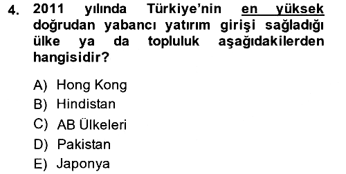 Küresel Pazarlama 2013-2014 Ara Sınav - 4. soru