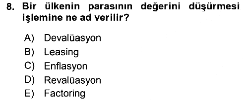 Küresel Pazarlama 2016-2017 Ara Sınav - 8. soru