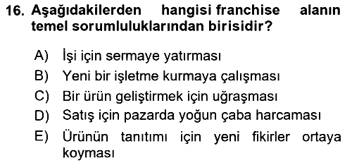 Küresel Pazarlama 2021-2022 Ara Sınav - 16. soru