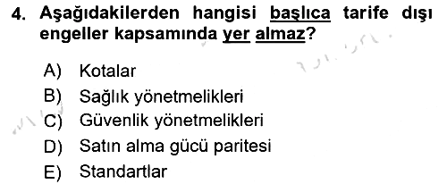 Küresel Pazarlama 2023-2024 Ara Sınav - 4. soru