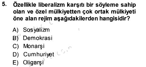 Küresel Pazarlama 2014-2015 Tek Ders Sınavı - 5. soru