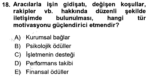 Küresel Pazarlama 2022-2023 Yaz Okulu Sınavı - 18. soru