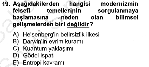 Örgüt Kuramı 2012-2013 Dönem Sonu Sınavı - 19. soru