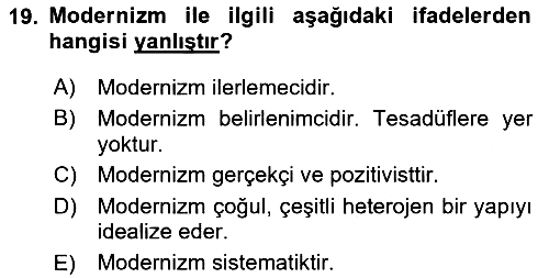 Örgüt Kuramı 2023-2024 Dönem Sonu Sınavı - 19. soru