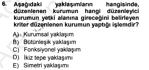 Sermaye Piyasaları ve Finansal Kurumlar 2012-2013 Ara Sınav - 6. soru