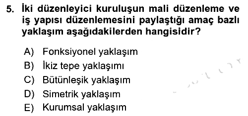 Sermaye Piyasaları ve Finansal Kurumlar 2019-2020 Ara Sınav - 5. soru