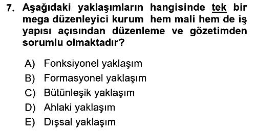 Sermaye Piyasaları ve Finansal Kurumlar 2019-2020 Ara Sınav - 7. soru