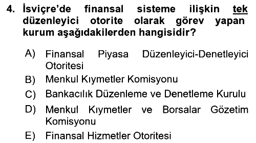 Sermaye Piyasaları ve Finansal Kurumlar 2022-2023 Ara Sınav - 4. soru
