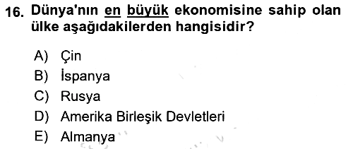Sermaye Piyasaları ve Finansal Kurumlar 2024-2025 Dönem Sonu Sınavı - 16. soru