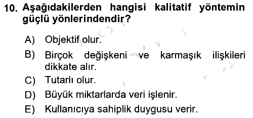 Tedarik Zinciri Yönetimi 2023-2024 Yaz Okulu Sınavı - 10. soru