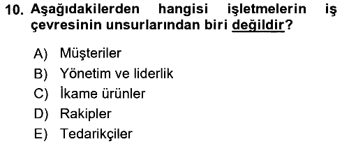 Uluslararası İşletmecilik 2016-2017 Ara Sınav - 10. soru