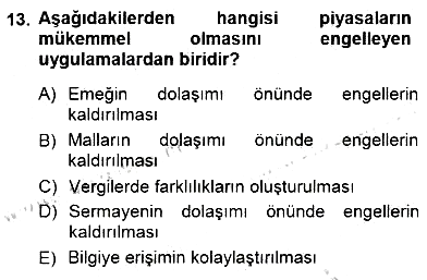 Uluslararası İşletmecilik 2012-2013 Dönem Sonu Sınavı - 13. soru