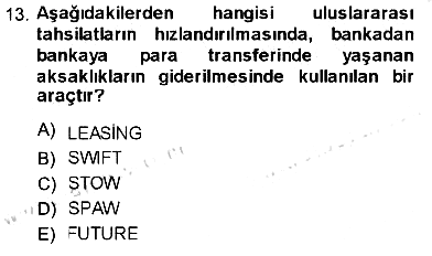 Uluslararası İşletmecilik 2013-2014 Dönem Sonu Sınavı - 13. soru