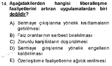 Uluslararası İşletmecilik 2013-2014 Dönem Sonu Sınavı - 14. soru