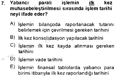 Uluslararası İşletmecilik 2014-2015 Dönem Sonu Sınavı - 7. soru