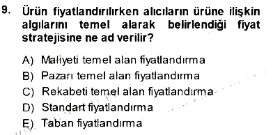 Uluslararası İşletmecilik 2014-2015 Dönem Sonu Sınavı - 9. soru
