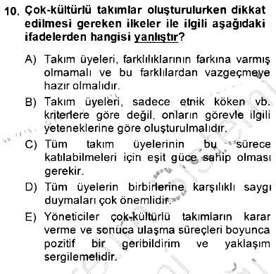 Uluslararası İşletmecilik 2014-2015 Dönem Sonu Sınavı - 10. soru