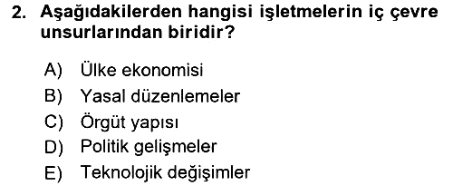 Uluslararası İşletmecilik 2016-2017 Dönem Sonu Sınavı - 2. soru