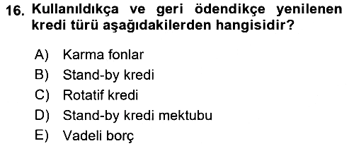 Uluslararası İşletmecilik 2017-2018 Dönem Sonu Sınavı - 16. soru